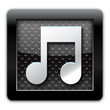Music metallic icon