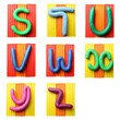 Plasticine alphabet  Letters S-Z
