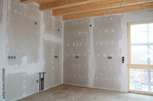 Foto: kitchen in a building fabric with gypsum plaster boards kitchen in a building fabric with gypsum plaster boards