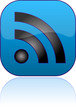 Glossy RSS vector button