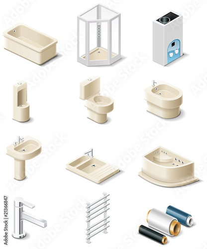 Vector: Vector building products icons. Part 5. sanitary engineering Vector building products icons. Part 5. sanitary engineering