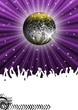 Party Flyer mit Disco Kugel