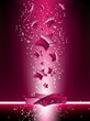 Pink 3D Stars Background. Pink 3D Stars Background.