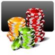 Vector gambling illustration with casino elements