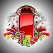 Vector gambling illustration with casino elements