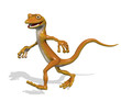 Gecko in a Hurry - 3D render