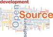 Open source background concept