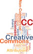 Creative commons background concept Creative commons background concept