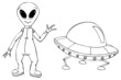 Alien, Raumschiff, Ufo, Außerirdischer, Weltall, Universum