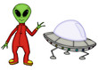 Alien, Raumschiff, Ufo, Außerirdischer, Weltall, Universum