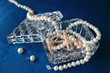 pearl necklace in crystal box