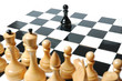 Chess: confronting black pawn