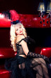 portrait of a girl in the style of Moulin Rouge portrait of a girl in the style of Moulin Rouge