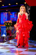 portrait of a girl in the style of Moulin Rouge