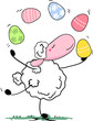 sheep juggling easter eggs sheep juggling easter eggs