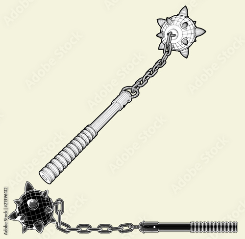 Medieval Mace Vector 01 Medieval Mace Vector 01