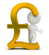 3d small people - pound sign