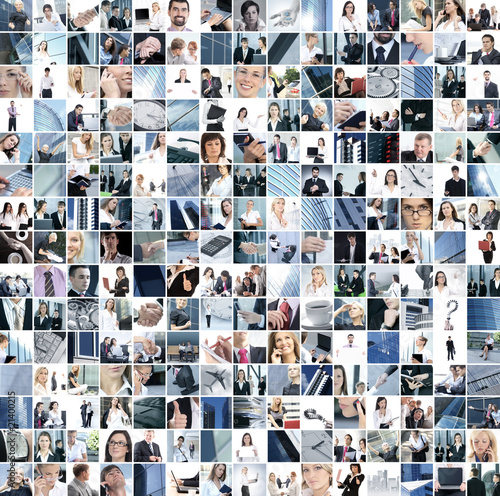 Foto: Collage of different business images Collage of different business images