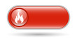 Fire Sign Icon with Copy Space