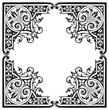 antique frame engraving (vector)