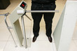 Security officer at a turnstile