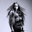 beautiful girl with flying blond hair beautiful girl with flying blond hair