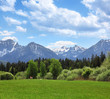 Bergpanorama am Hopfensee