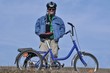 down syndrome man with tricycle down syndrome man with tricycle