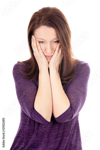 Photo: worried woman worried woman