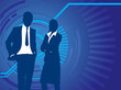 people blue abstract background