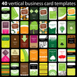 40 Colorful Vertical Business Cards