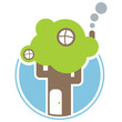Vektor: Tree House Icon Tree House Icon