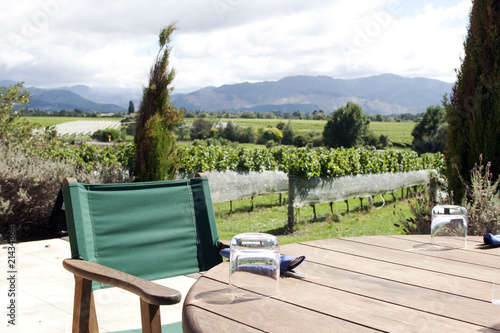 Photo: Dinnertable in vineyard Dinnertable in vineyard