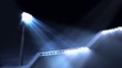 Flashing stadium lights