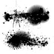 grunge ink splat pair
