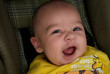 happy baby and grandmom