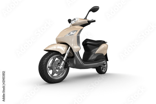 Illustration: Scooter - perspective view Scooter - perspective view