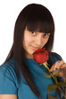 girl with a rose