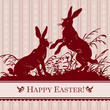 antique easter background (vector)