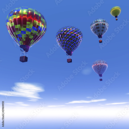Illustration: Heißluftballons Heißluftballons