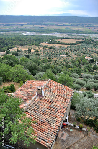 Vue de Forcalquier depuis le village de l'Urs.