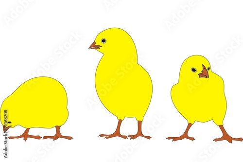 Vector: Kurczaki wielkanocne/Easter chickens Kurczaki wielkanocne/Easter chickens
