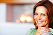 Portrait of happy young female smiling