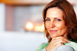 Portrait of cute young lady at home - Copyspace