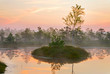 Scenic landscape in early morning