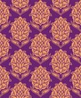 Seamless vintage damask background