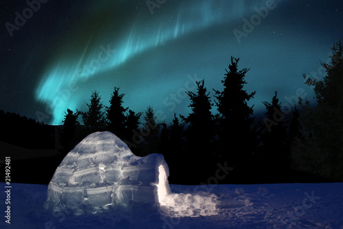 Photo: Iglu mit Nordlicht Iglu mit Nordlicht