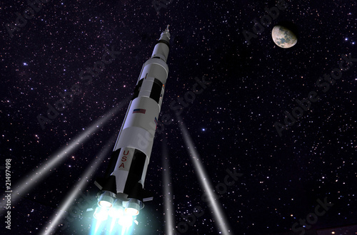 Foto: Start einer Saturn 5 Start einer Saturn 5