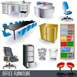 Office furniture icons