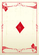 Ace Of Diamonds grunge background
